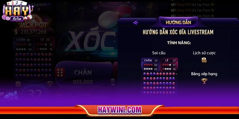 Khám phá chi tiết về luật chơi game xóc đĩa HAYWIN