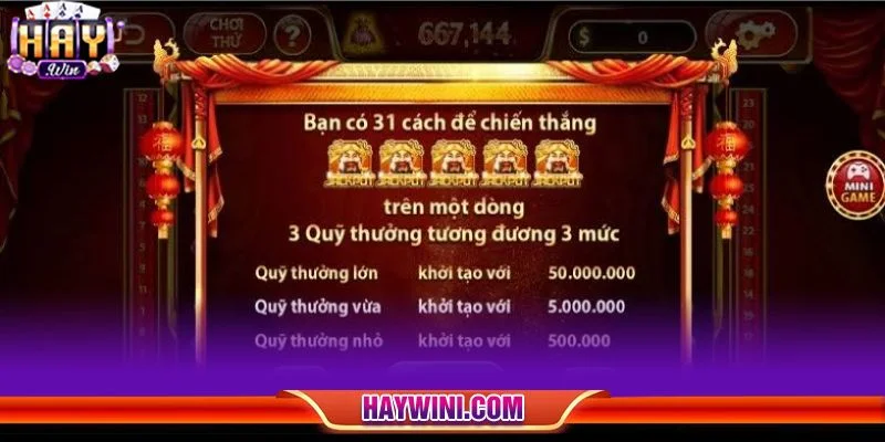 Giao diện cực mới lạ của game chơi Cung Hỷ HAYWIN